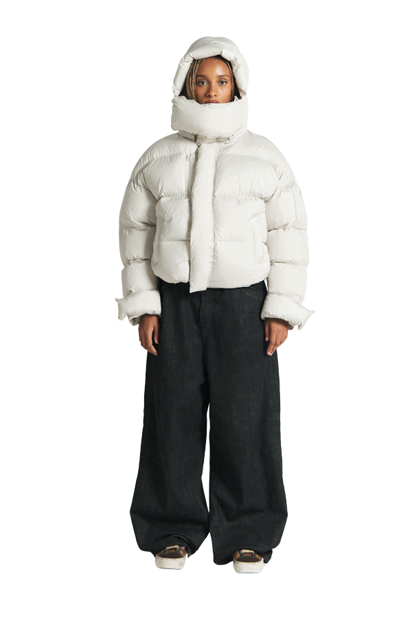 Pufferjacket Chalk White