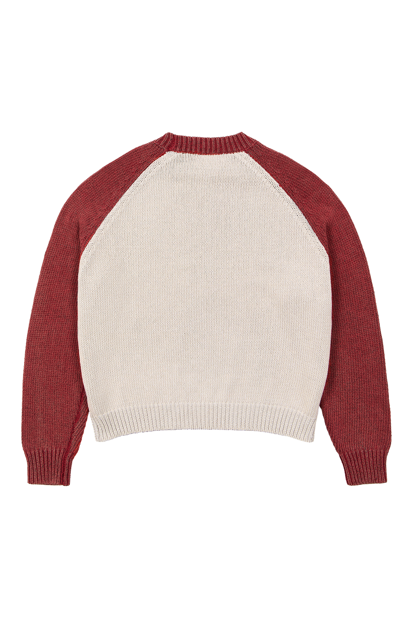 Raglan Knit Sweater Red