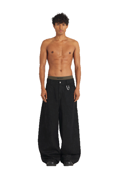 Raw Baggy Denim Jeans Black PREORDER
