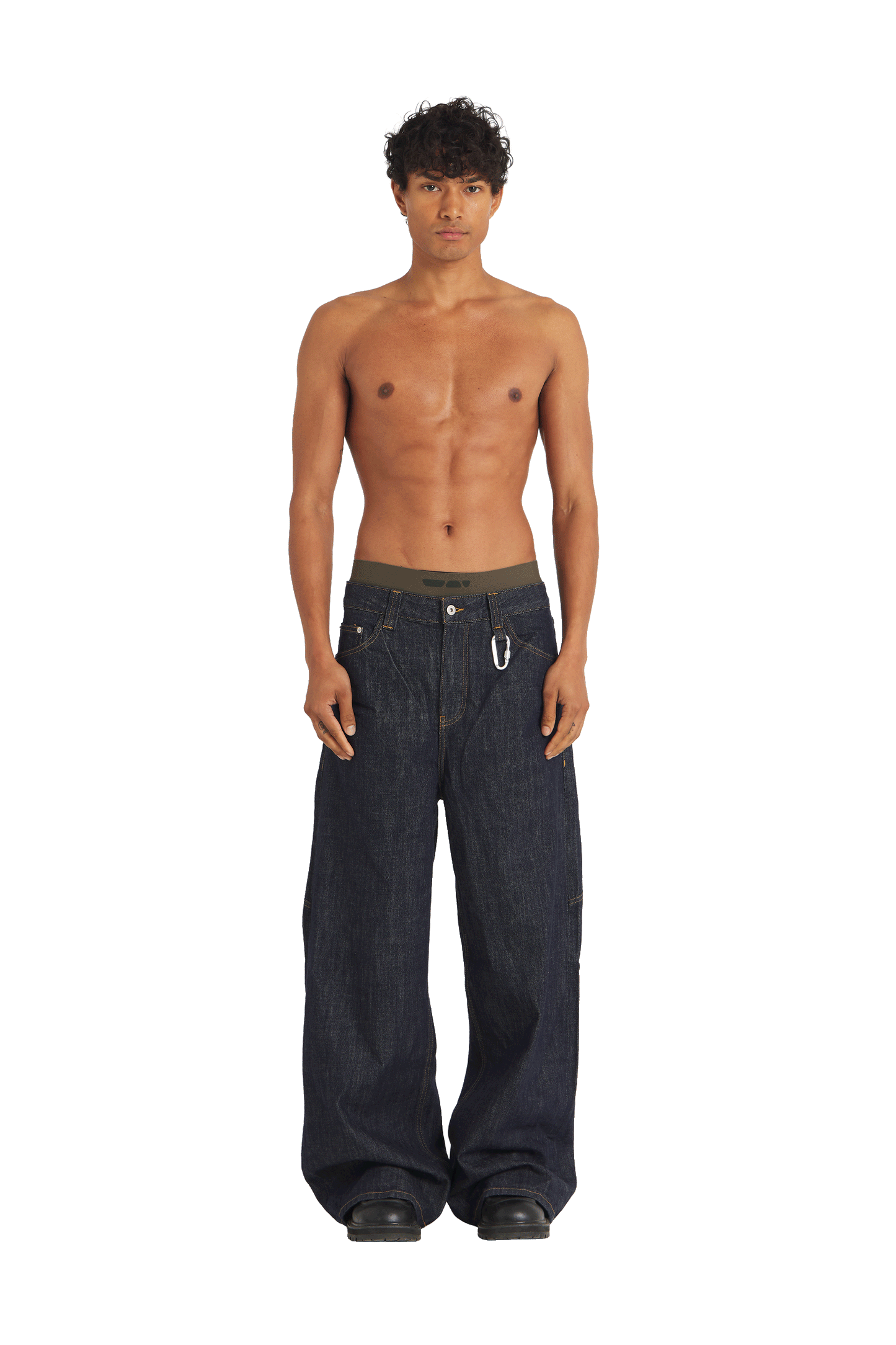 Raw Denim Jeans Blue