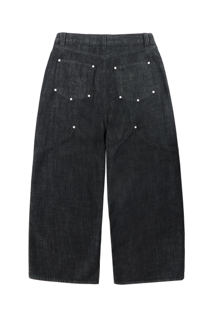 Raw Baggy Denim Jeans Black