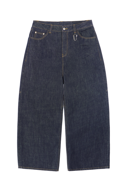 Raw Baggy Denim Jeans Blue