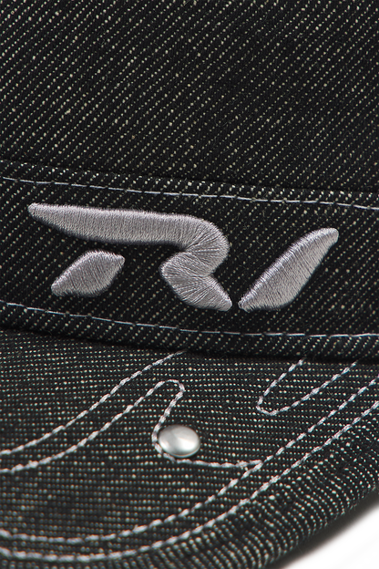 Raw Denim Fur Cap