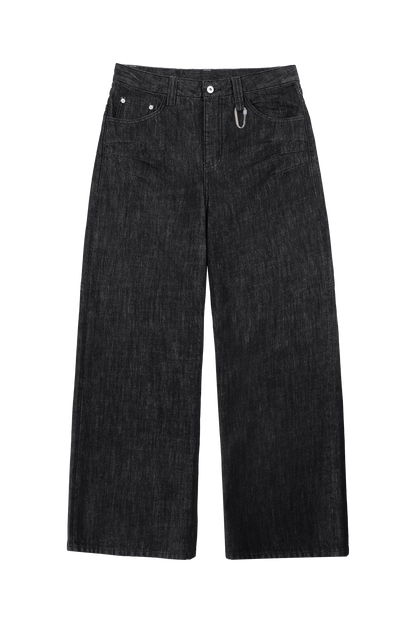 Raw Baggy Denim Jeans Black