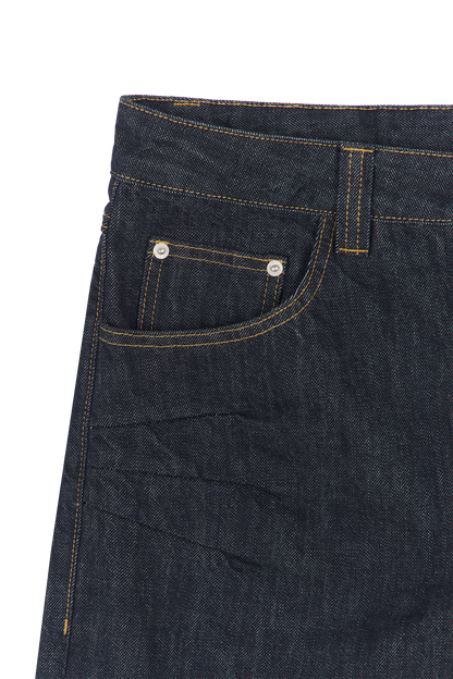 Raw Baggy Denim Jeans Blue