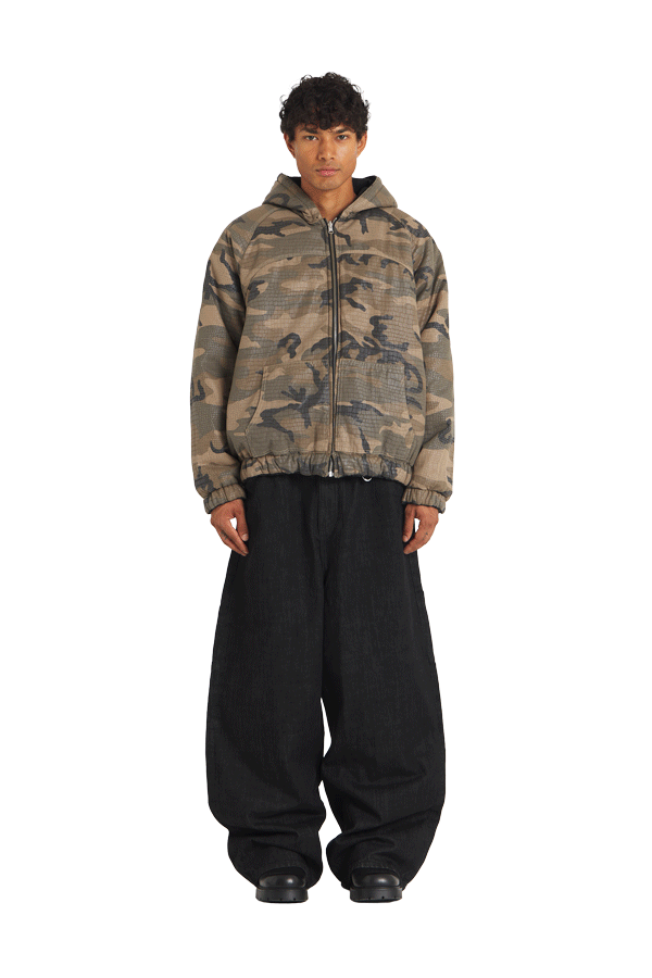 Reversible Raw Denim / Camo Jacket