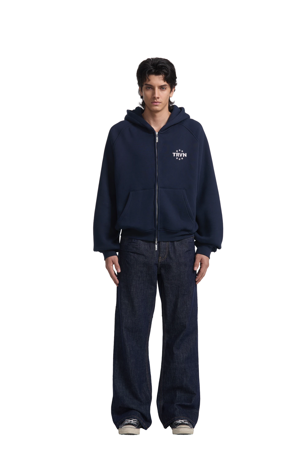 Pachinko Zip-Hoodie Navy