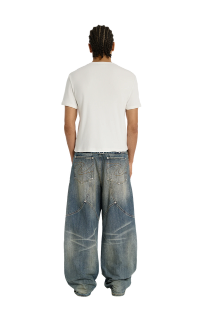 Ribbed Slim Tee White