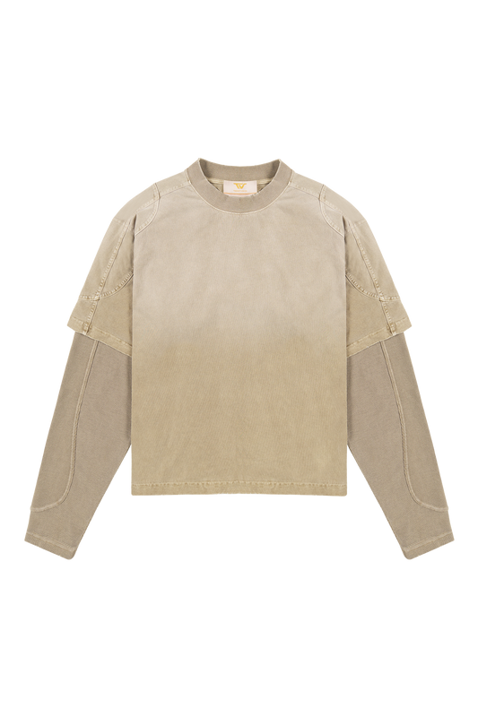 Sand Double Layered Long Sleeve