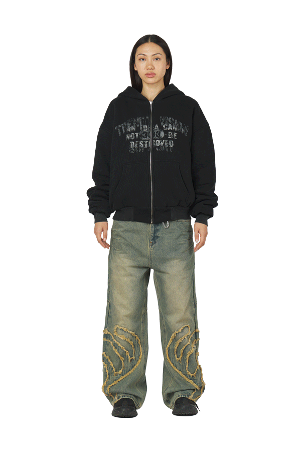 "Eternal" Double Layered Zip-Hoodie