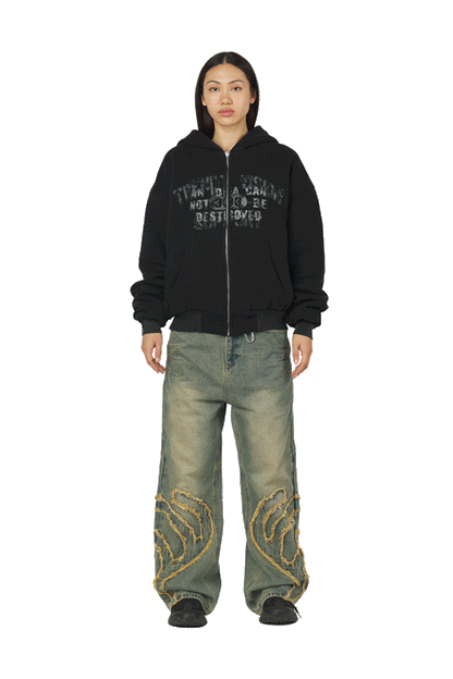 "Eternal" Double Layered Zip-Hoodie