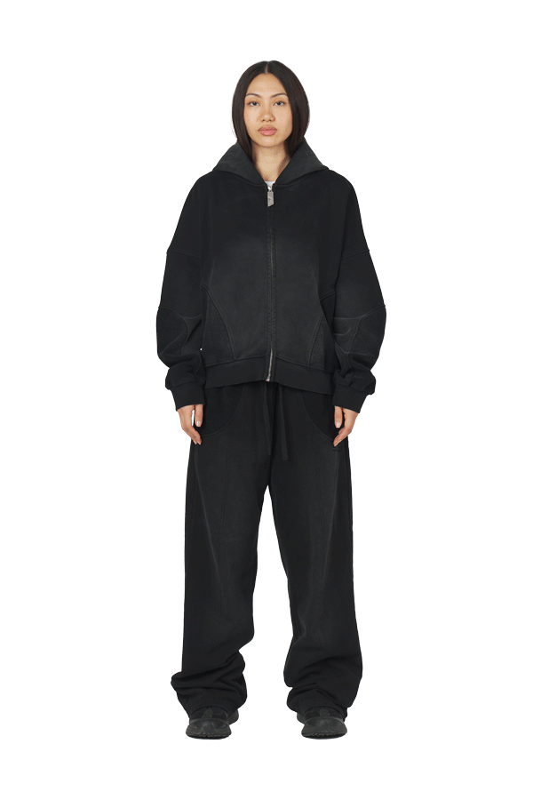 Black Zip Hoodie
