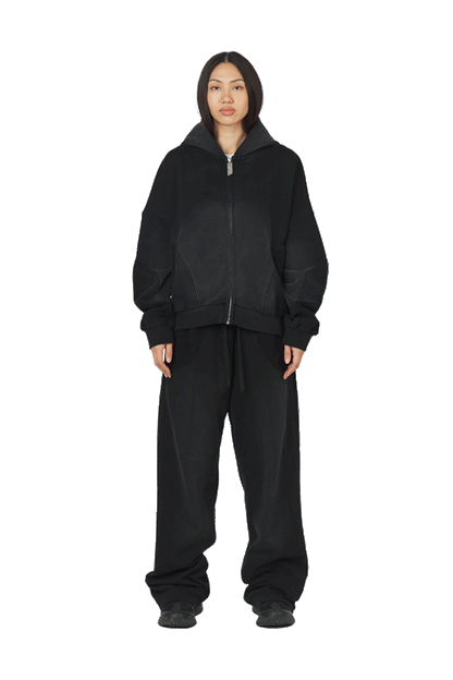 Black Zip Hoodie