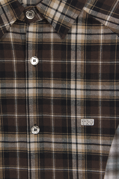 Split Flannel Multi Color