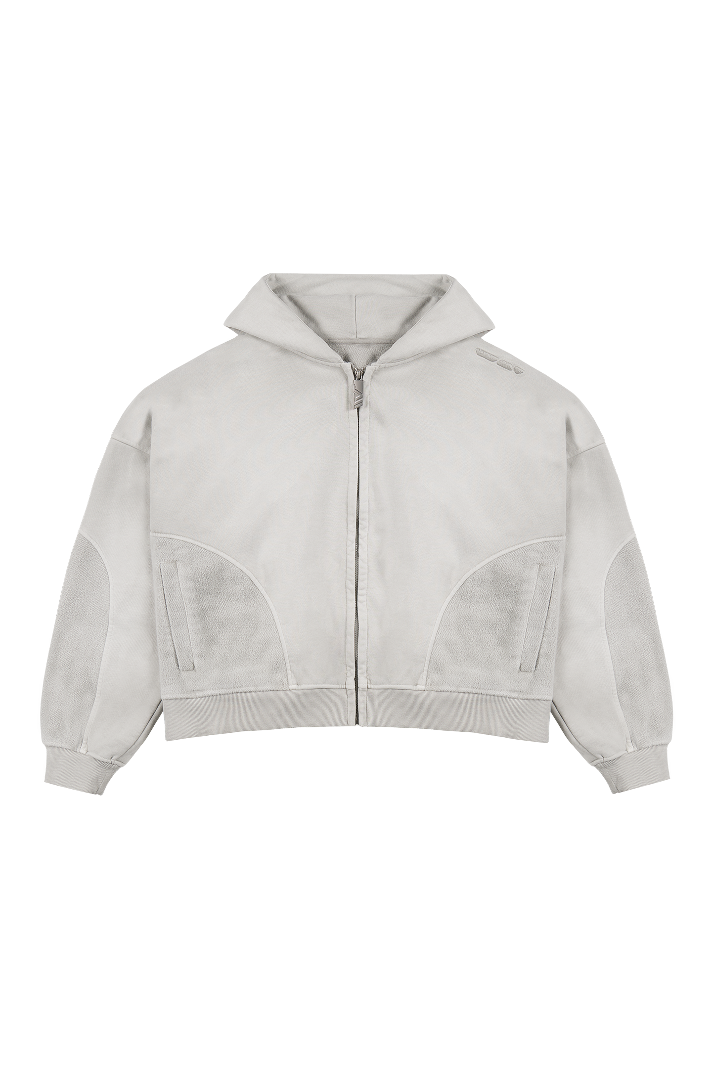 Stone Grey Zip Hoodie