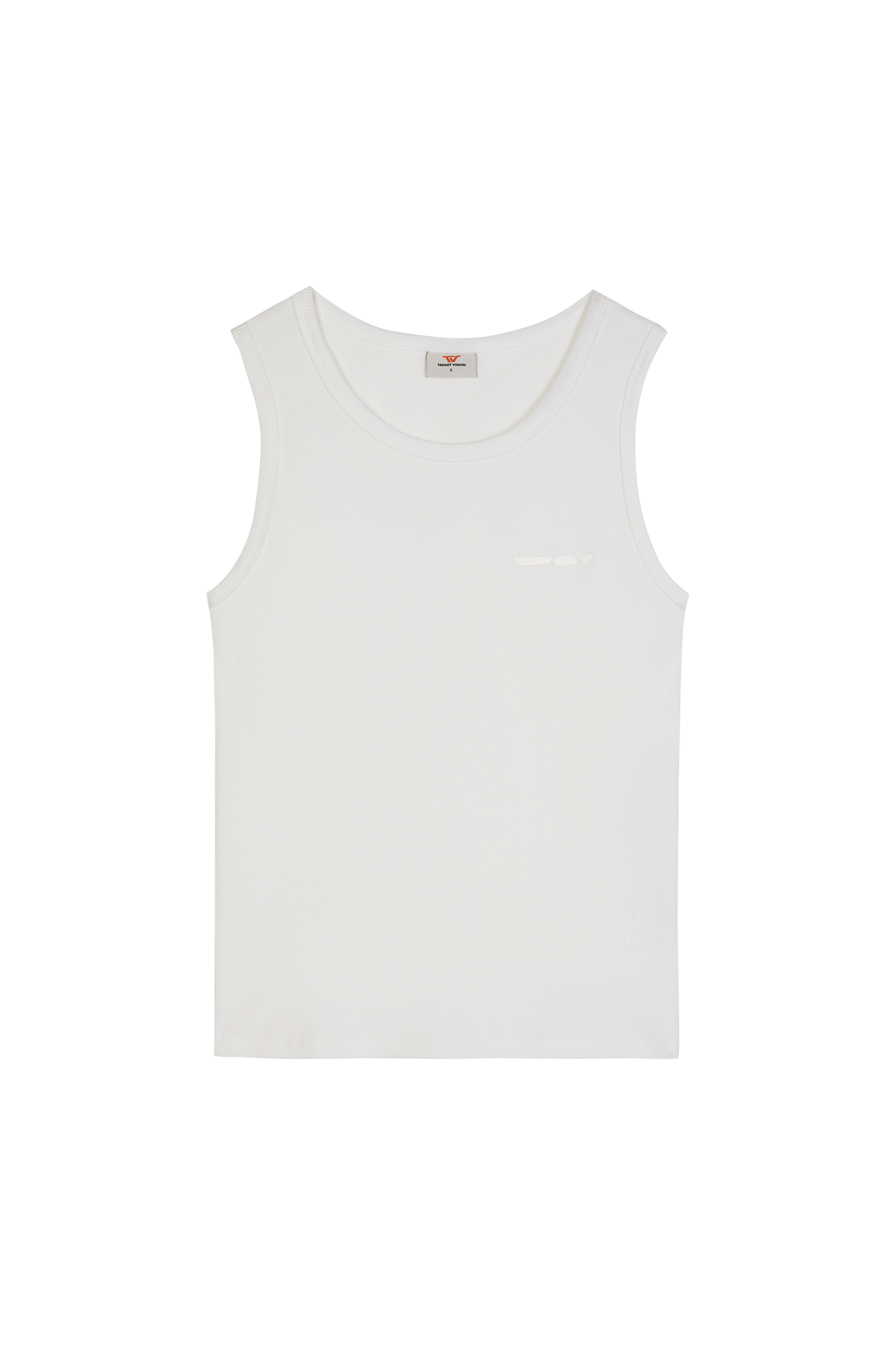Ribbed Tank Top White