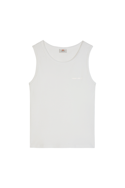 Ribbed Tank Top White