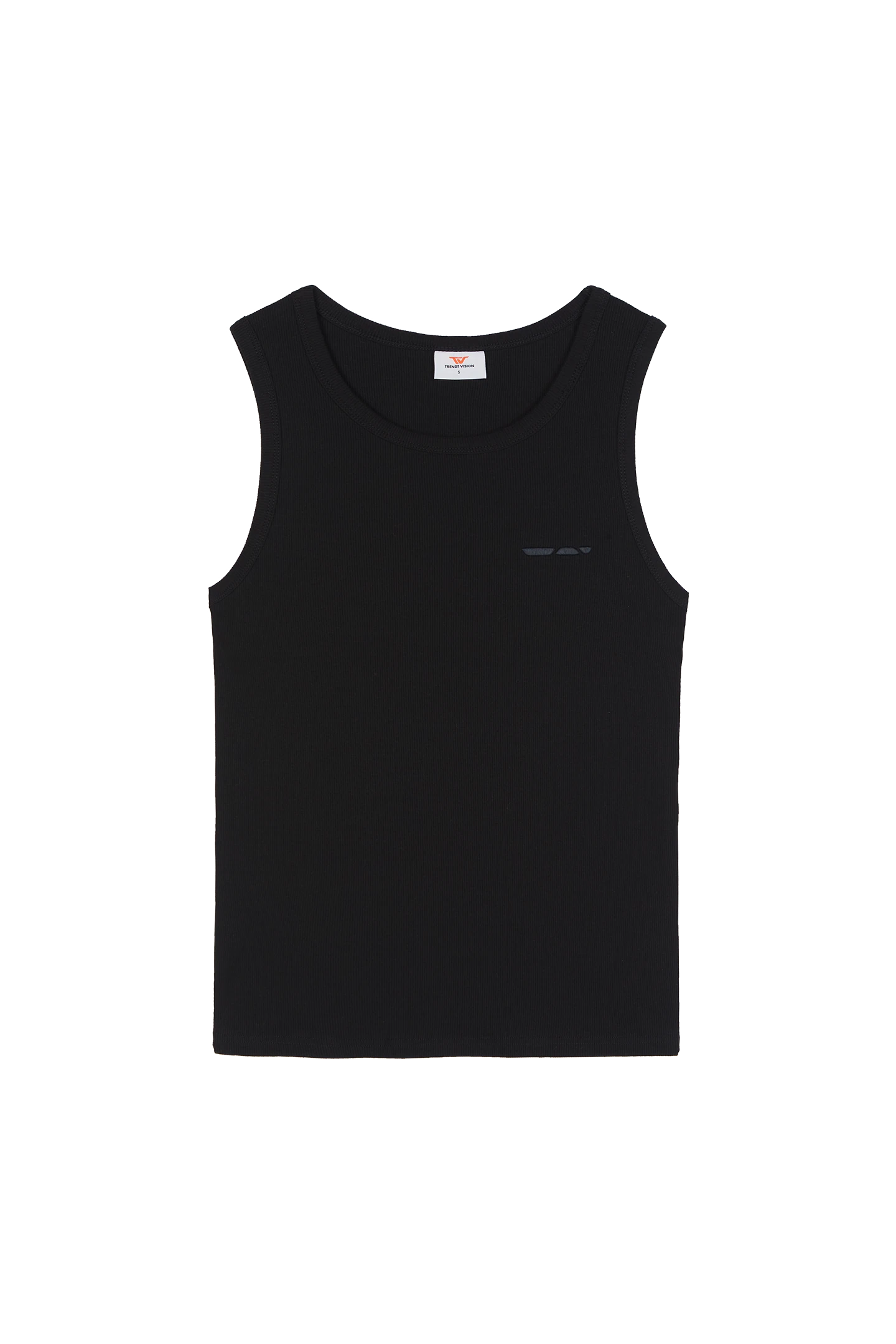 Ribbed Tank Top Black – Trendt Vision