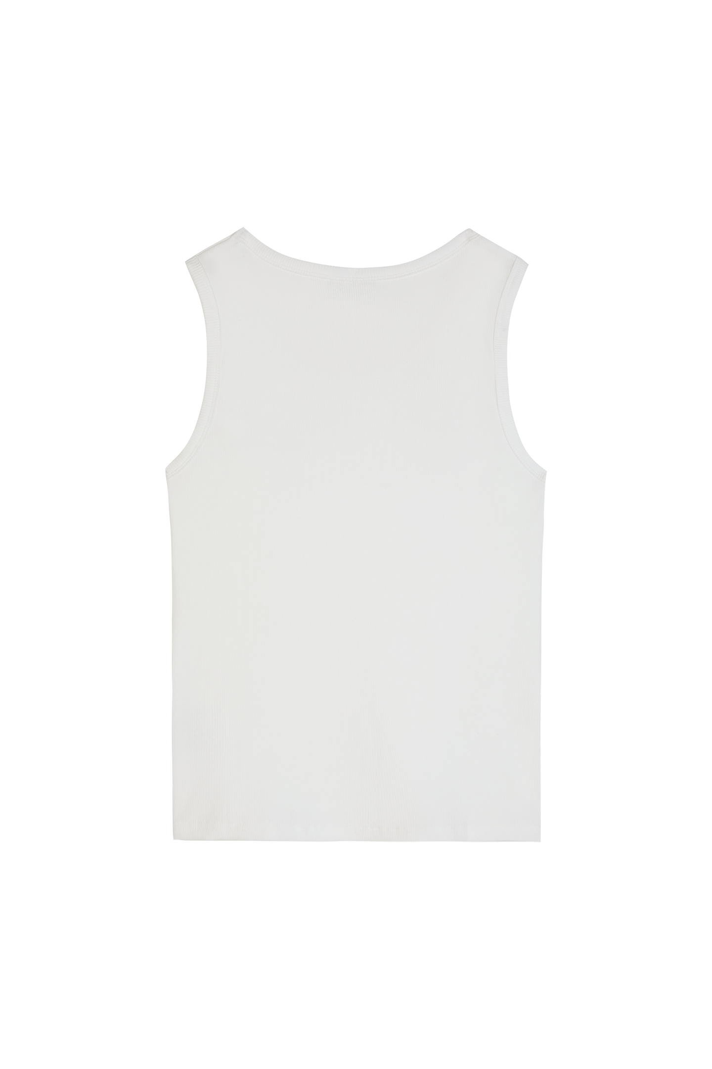 Ribbed Tank Top White