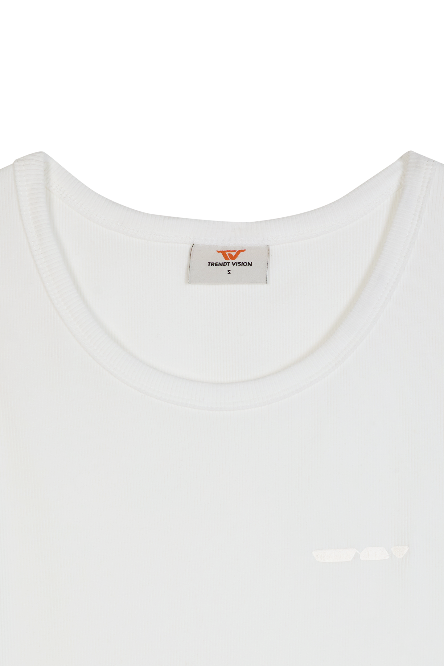 Ribbed Tank Top White