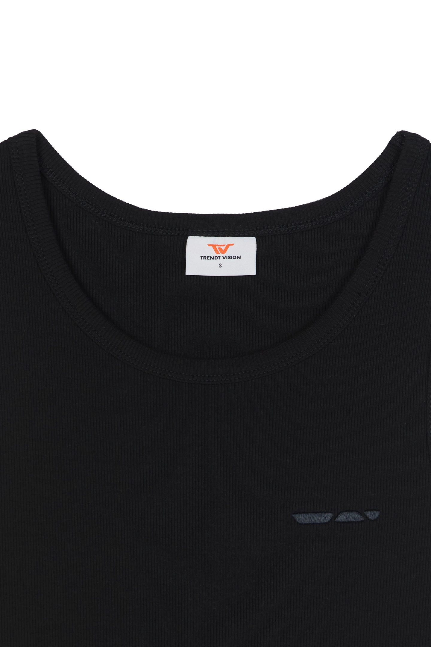 Ribbed Tank Top Black