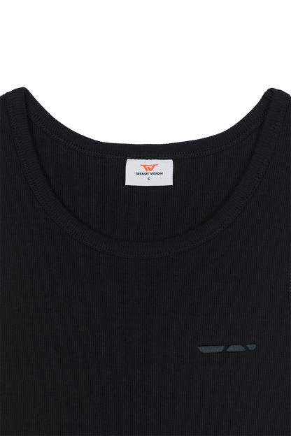 Ribbed Tank Top Black