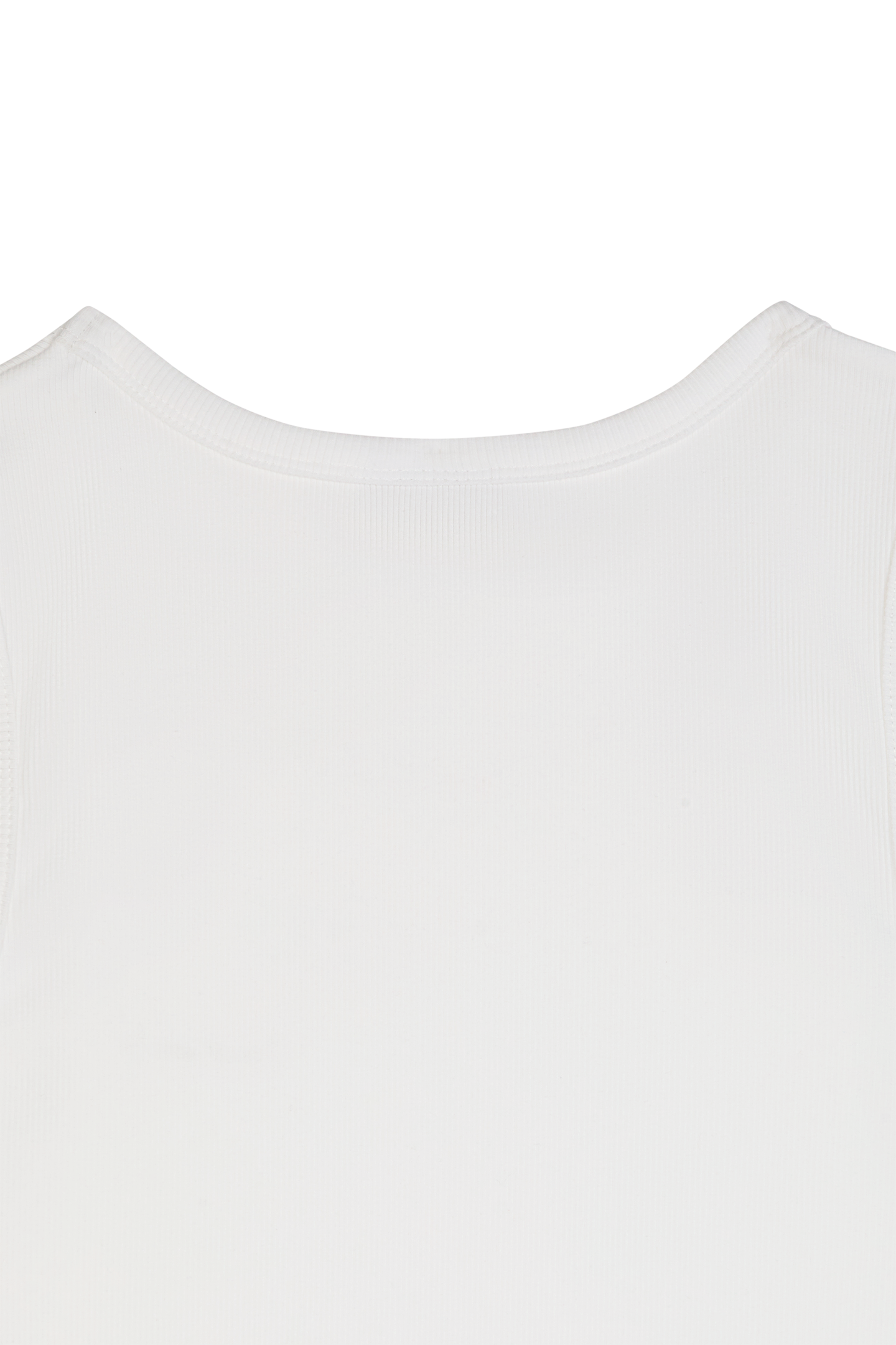 Ribbed Tank Top White