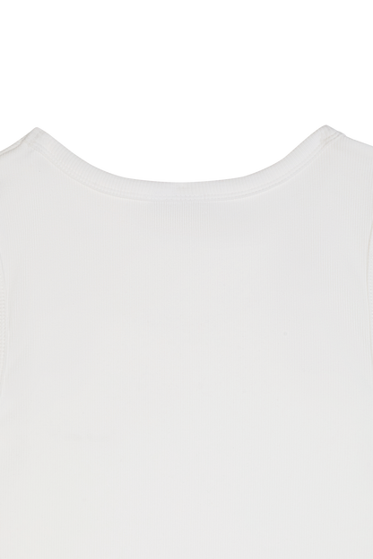 Ribbed Tank Top White