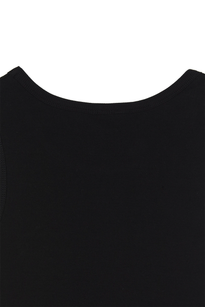 Ribbed Tank Top Black