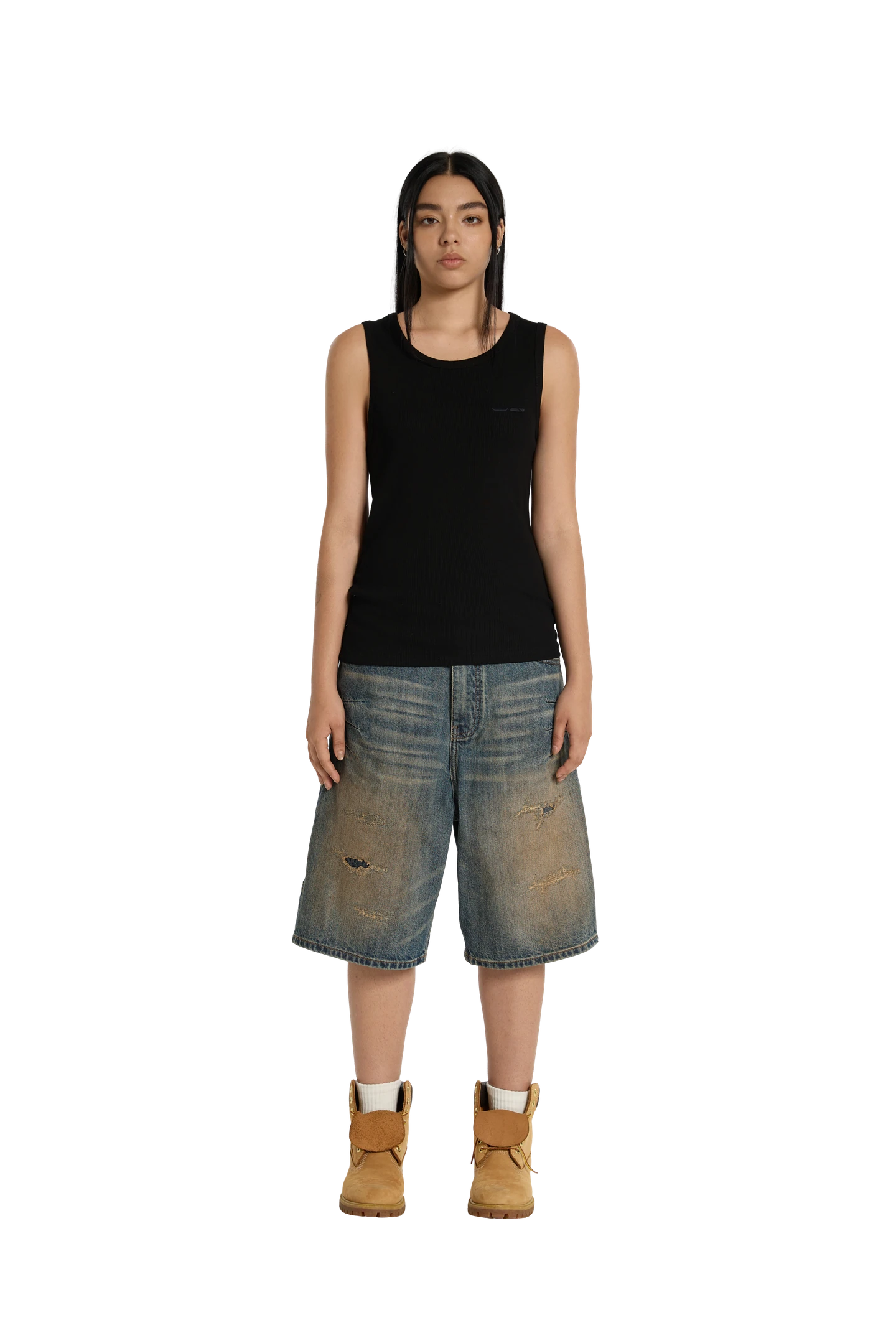 Ribbed Tank Top Black