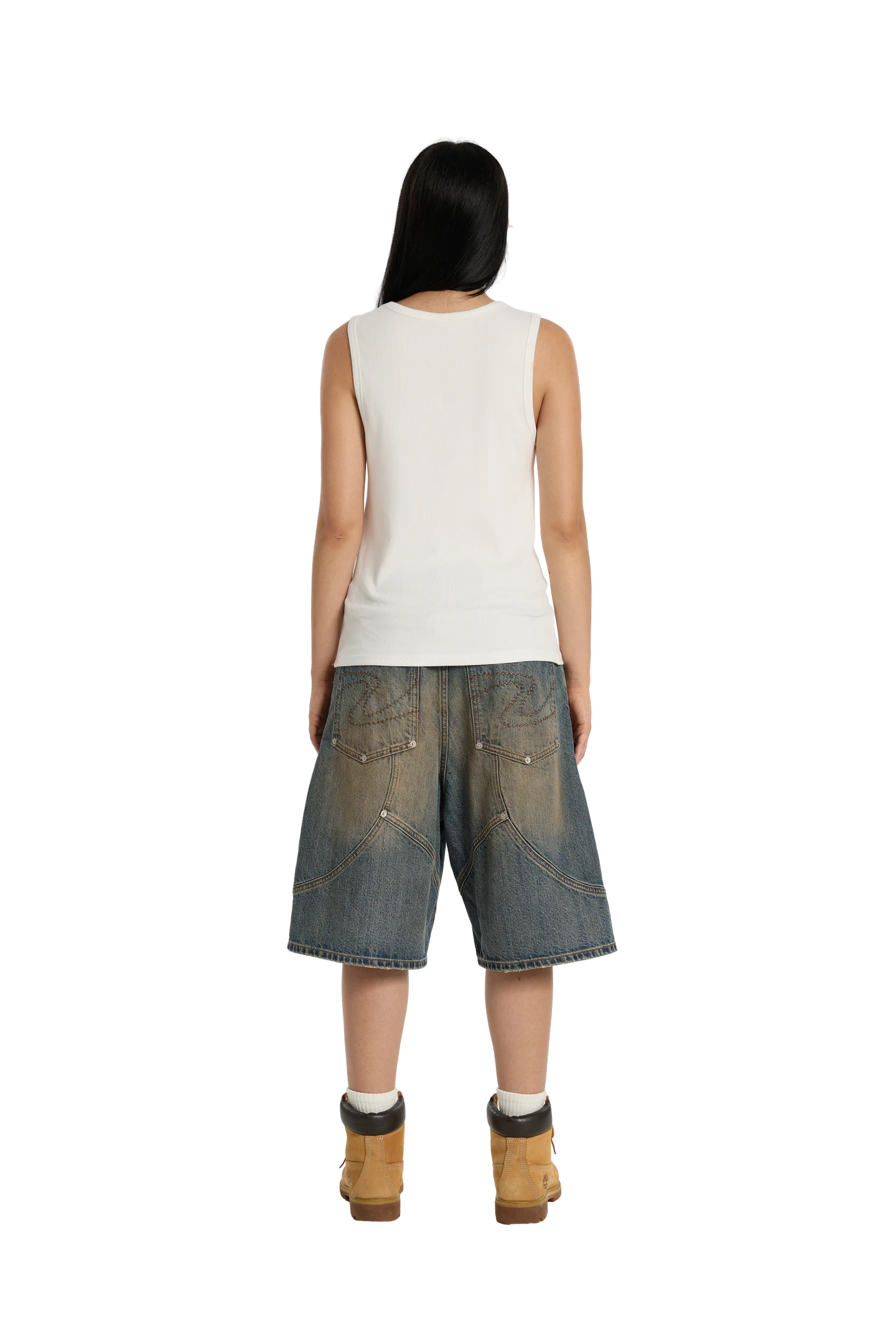 Ribbed Tank Top White