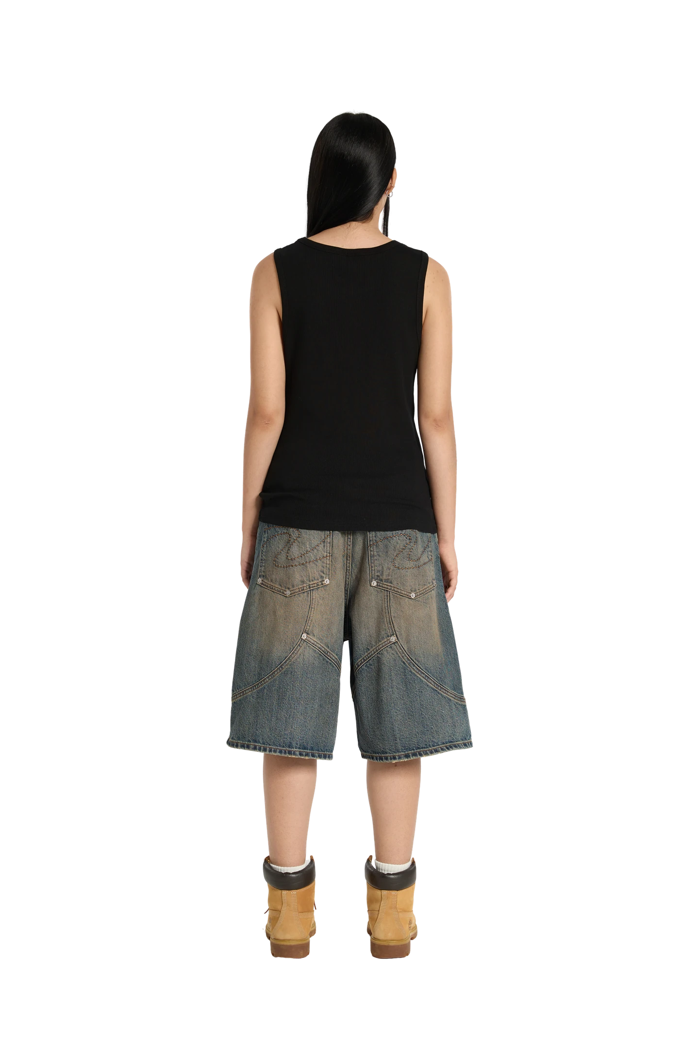 Ribbed Tank Top Black