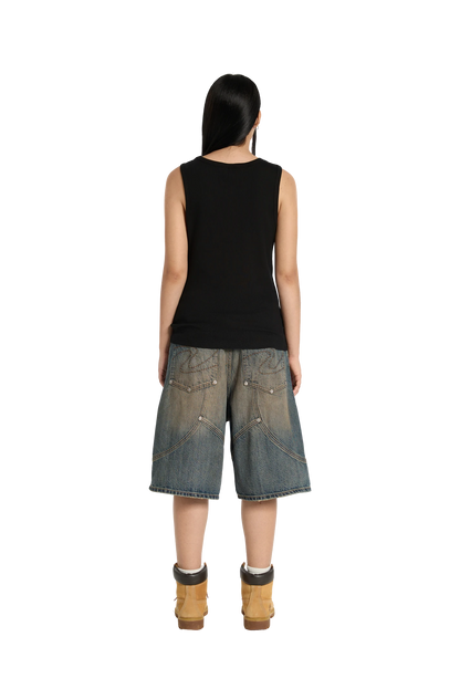 Ribbed Tank Top Black