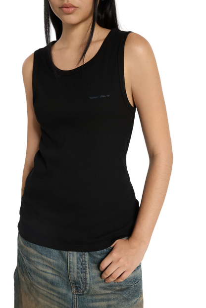 Ribbed Tank Top Black