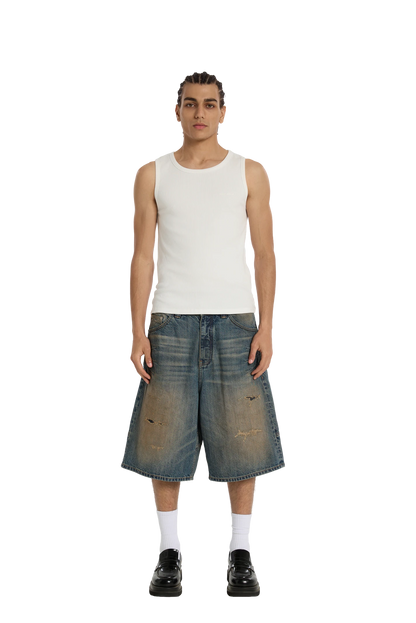 Ribbed Tank Top White