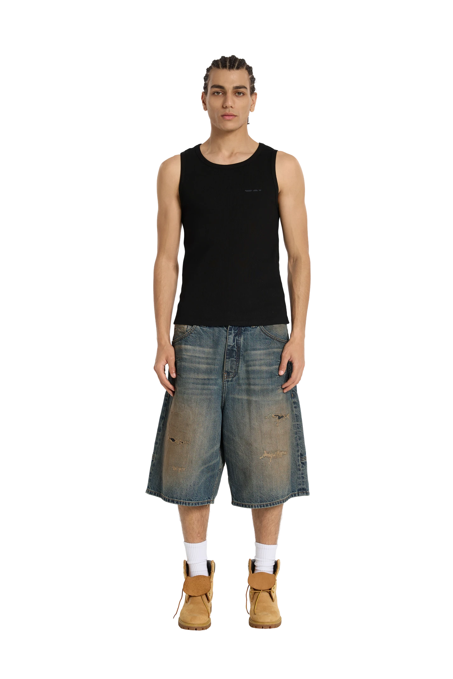 Ribbed Tank Top Black