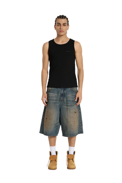 Ribbed Tank Top Black