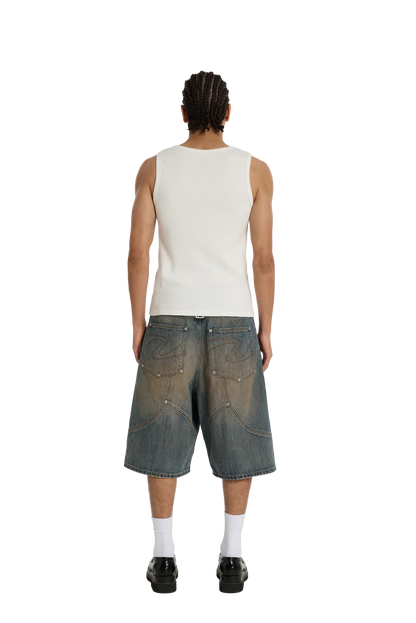 Ribbed Tank Top White