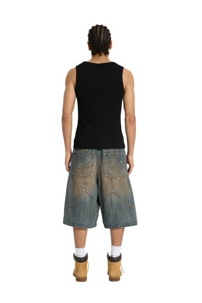 Ribbed Tank Top Black