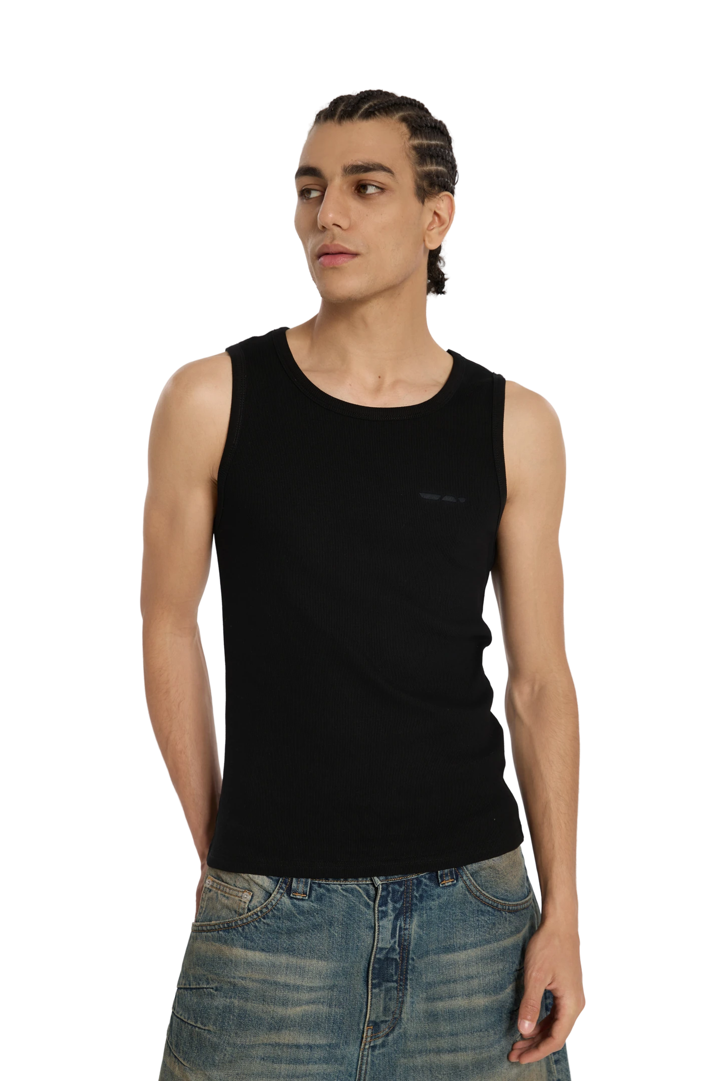 Ribbed Tank Top Black