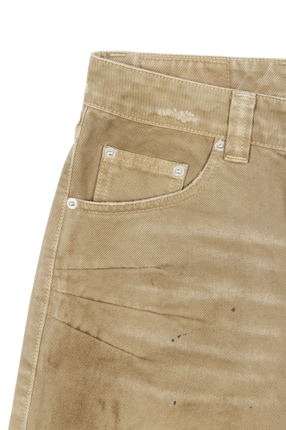 Twill Pants Beige