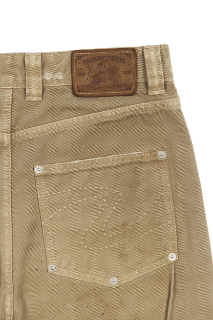 Twill Pants Beige