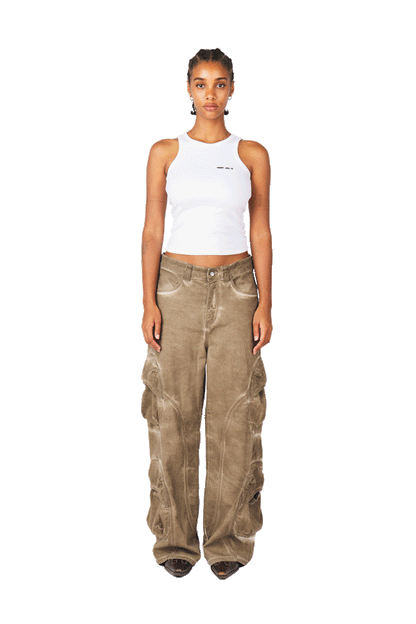 Mud Brown Cargo Pants
