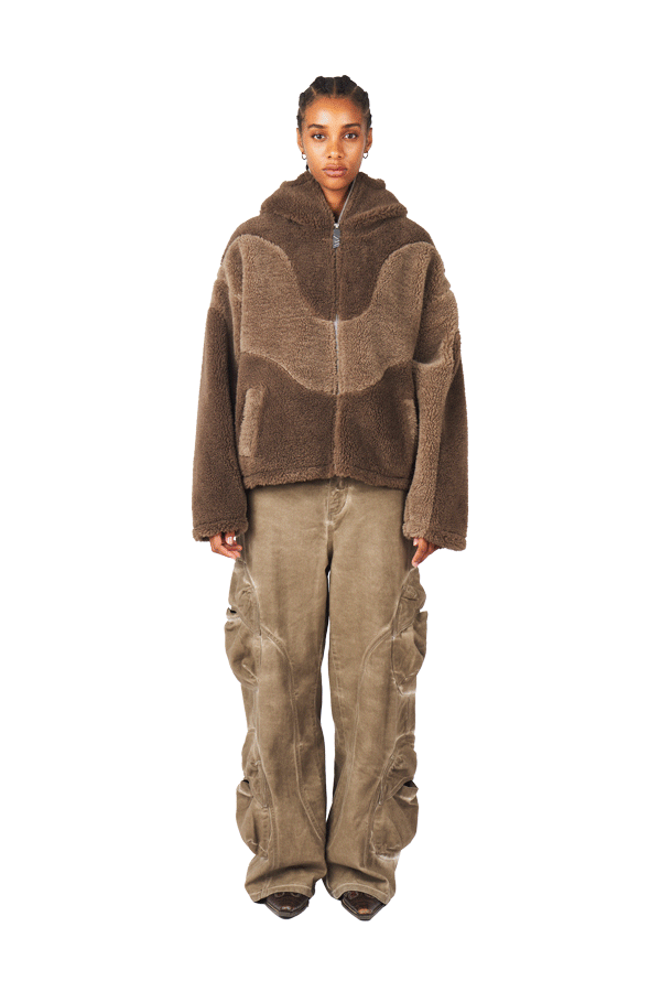 Mud Brown Fleece Jacket