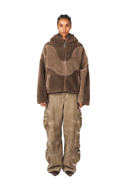Mud Brown Fleece Jacket