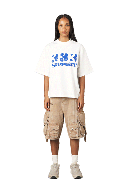 White Support Tee