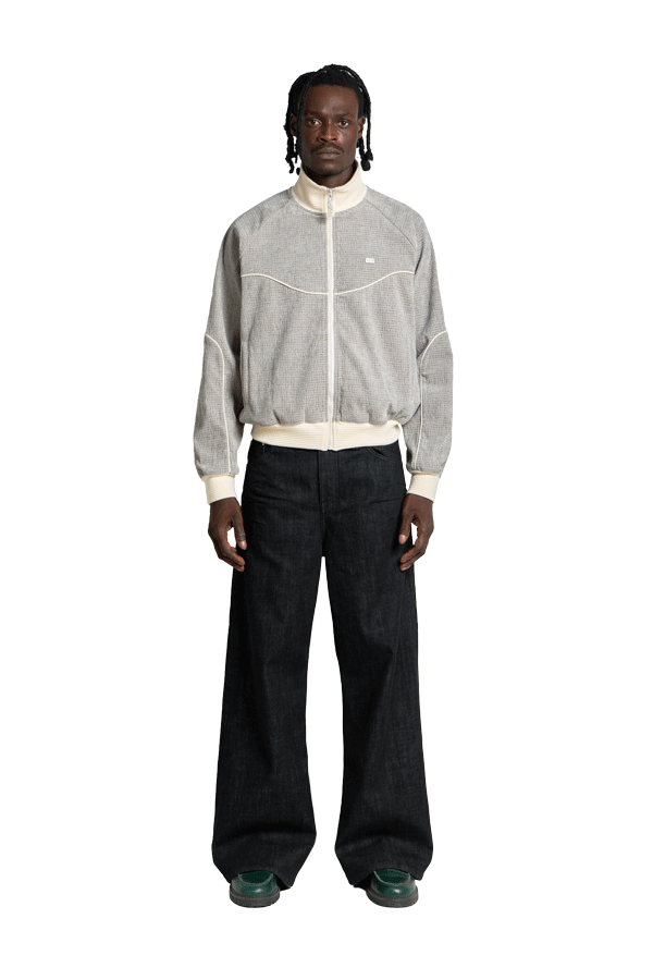 Velour Track Jacket Grey