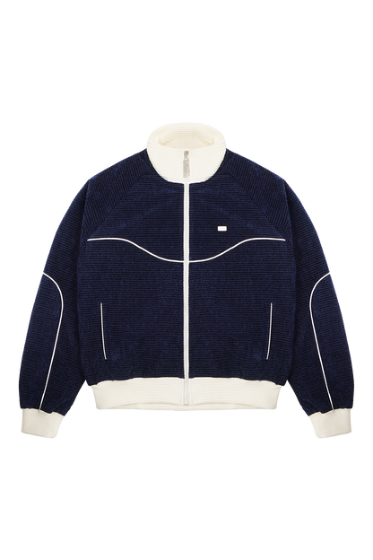 Velour Track Jacket Blue