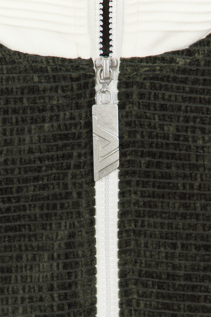Velour Track Jacket Green