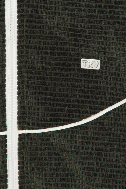 Velour Track Jacket Green